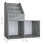 vidaXL Kinder-Bücherregal Betongrau 71x30x78,5 cm Holzwerkstoff vidaXL Kinder-Bücherregal Betongrau 71x30x78,5 cm Holzwerkstoff