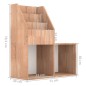 vidaXL Kinder-Bücherregal Sonoma-Eiche 71x30x78,5 cm Holzwerkstoff vidaXL Kinder-Bücherregal Sonoma-Eiche 71x30x78,5 cm Holzwerkstoff
