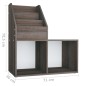 vidaXL Kinder-Bücherregal Grau Sonoma-Eiche 71x30x78,5cm Holzwerkstoff vidaXL Kinder-Bücherregal Grau Sonoma-Eiche 71x30x78,5cm Holzwerkstoff