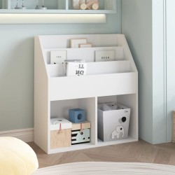 vidaXL Kinder-Bücherregal Weiß 71x30x78,5 cm Holzwerkstoff
