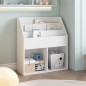 vidaXL Kinder-Bücherregal Weiß 71x30x78,5 cm Holzwerkstoff vidaXL Kinder-Bücherregal Weiß 71x30x78,5 cm Holzwerkstoff