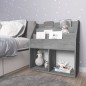 vidaXL Kinder-Bücherregal Betongrau 71x30x78,5 cm Holzwerkstoff vidaXL Kinder-Bücherregal Betongrau 71x30x78,5 cm Holzwerkstoff