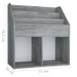 vidaXL Kinder-Bücherregal Betongrau 71x30x78,5 cm Holzwerkstoff vidaXL Kinder-Bücherregal Betongrau 71x30x78,5 cm Holzwerkstoff
