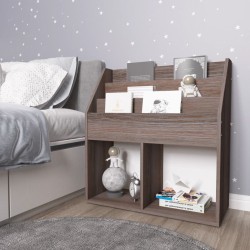 vidaXL Kinder-Bücherregal Grau Sonoma-Eiche 71x30x78,5cm Holzwerkstoff