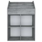 vidaXL Kinder-Bücherregal Betongrau 71x30x114 cm Spanplatte vidaXL Kinder-Bücherregal Betongrau 71x30x114 cm Spanplatte