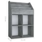 vidaXL Kinder-Bücherregal Betongrau 71x30x114 cm Spanplatte vidaXL Kinder-Bücherregal Betongrau 71x30x114 cm Spanplatte