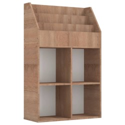 vidaXL Kinder-Bücherregal Sonoma-Eiche 71x30x114 cm Spanplatte