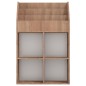 vidaXL Kinder-Bücherregal Sonoma-Eiche 71x30x114 cm Spanplatte vidaXL Kinder-Bücherregal Sonoma-Eiche 71x30x114 cm Spanplatte