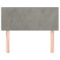 Kopfteil Hellgrau 80x5x78/88 cm Samt Kopfteil Hellgrau 80x5x78/88 cm Samt