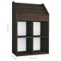 vidaXL Kinder-Bücherregal Räuchereiche 71x30x114 cm Spanplatte vidaXL Kinder-Bücherregal Räuchereiche 71x30x114 cm Spanplatte