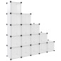 vidaXL Regalsystem mit 15 Würfeln Transparent PP vidaXL Regalsystem mit 15 Würfeln Transparent PP