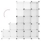vidaXL Regalsystem mit 15 Würfeln Transparent PP vidaXL Regalsystem mit 15 Würfeln Transparent PP