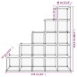 vidaXL Regalsystem mit 15 Würfeln Transparent PP vidaXL Regalsystem mit 15 Würfeln Transparent PP