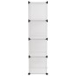vidaXL Regalsystem mit 9 Würfeln Transparent PP vidaXL Regalsystem mit 9 Würfeln Transparent PP