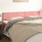 Kopfteile 2 Stk. Rosa 100x5x78/88 cm Samt Kopfteile 2 Stk. Rosa 100x5x78/88 cm Samt