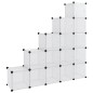 vidaXL Regalsystem mit 15 Würfeln und Türen Transparent PP vidaXL Regalsystem mit 15 Würfeln und Türen Transparent PP