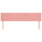Kopfteile 2 Stk. Rosa 100x5x78/88 cm Samt Kopfteile 2 Stk. Rosa 100x5x78/88 cm Samt
