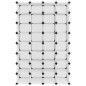 vidaXL Schuhregal Transparent 93x36,5x140 cm PP vidaXL Schuhregal Transparent 93x36,5x140 cm PP