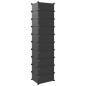 vidaXL Schuhregal Schwarz 44x32x174 cm PP