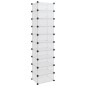 vidaXL Schuhregal Transparent 44x32x174 cm PP vidaXL Schuhregal Transparent 44x32x174 cm PP