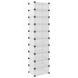 vidaXL Schuhregal Transparent 44x32x174 cm PP vidaXL Schuhregal Transparent 44x32x174 cm PP