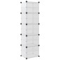 vidaXL Schuhregal Transparent 44x31,5x153,5 cm PP vidaXL Schuhregal Transparent 44x31,5x153,5 cm PP