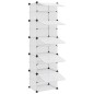vidaXL Schuhregal Transparent 44x31,5x153,5 cm PP vidaXL Schuhregal Transparent 44x31,5x153,5 cm PP