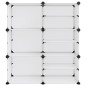 vidaXL Schuhregal Transparent 84x31,5x93 cm PP vidaXL Schuhregal Transparent 84x31,5x93 cm PP