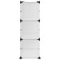 vidaXL Schuhregal Transparent 84x31,5x93 cm PP vidaXL Schuhregal Transparent 84x31,5x93 cm PP