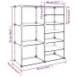 vidaXL Schuhregal Transparent 84x31,5x93 cm PP vidaXL Schuhregal Transparent 84x31,5x93 cm PP