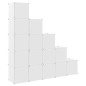vidaXL Kinderschrank Modular mit 15 Würfeln Weiß PP vidaXL Kinderschrank Modular mit 15 Würfeln Weiß PP