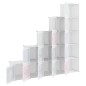vidaXL Kinderschrank Modular mit 15 Würfeln Weiß PP vidaXL Kinderschrank Modular mit 15 Würfeln Weiß PP