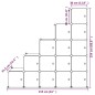 vidaXL Kinderschrank Modular mit 15 Würfeln Blau PP vidaXL Kinderschrank Modular mit 15 Würfeln Blau PP