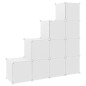 vidaXL Kinderschrank Modular mit 10 Würfeln Weiß PP vidaXL Kinderschrank Modular mit 10 Würfeln Weiß PP