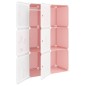 vidaXL Kinderschrank Modular mit 6 Würfeln Rosa PP vidaXL Kinderschrank Modular mit 6 Würfeln Rosa PP