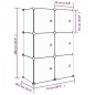 vidaXL Kinderschrank Modular mit 6 Würfeln Rosa PP vidaXL Kinderschrank Modular mit 6 Würfeln Rosa PP