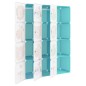 vidaXL Kinderschrank Modular mit 12 Würfeln Grün PP vidaXL Kinderschrank Modular mit 12 Würfeln Grün PP
