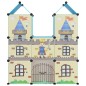 vidaXL Kinderschrank Modular mit 8 Würfeln Blau PP vidaXL Kinderschrank Modular mit 8 Würfeln Blau PP