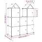 vidaXL Kinderschrank Modular mit 8 Würfeln Blau PP vidaXL Kinderschrank Modular mit 8 Würfeln Blau PP