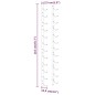 vidaXL Wand-Weinregal für 12 Flaschen Weiß Eisen vidaXL Wand-Weinregal für 12 Flaschen Weiß Eisen
