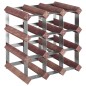 vidaXL Weinregal für 12 Flaschen Braun Massivholz Kiefer vidaXL Weinregal für 12 Flaschen Braun Massivholz Kiefer