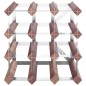 vidaXL Weinregal für 12 Flaschen Braun Massivholz Kiefer vidaXL Weinregal für 12 Flaschen Braun Massivholz Kiefer