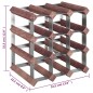 vidaXL Weinregal für 12 Flaschen Braun Massivholz Kiefer vidaXL Weinregal für 12 Flaschen Braun Massivholz Kiefer