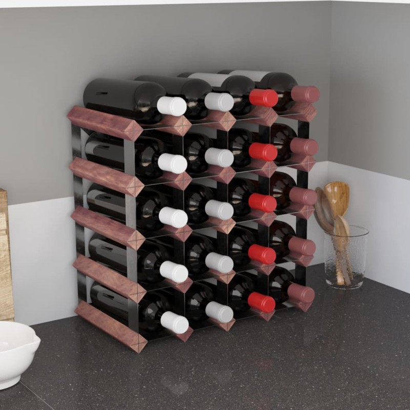 vidaXL Weinregal für 20 Flaschen Braun Massivholz Kiefer vidaXL Weinregal für 20 Flaschen Braun Massivholz Kiefer