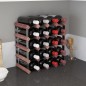 vidaXL Weinregal für 20 Flaschen Braun Massivholz Kiefer vidaXL Weinregal für 20 Flaschen Braun Massivholz Kiefer