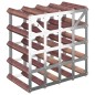 vidaXL Weinregal für 20 Flaschen Braun Massivholz Kiefer vidaXL Weinregal für 20 Flaschen Braun Massivholz Kiefer