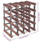 vidaXL Weinregal für 20 Flaschen Braun Massivholz Kiefer vidaXL Weinregal für 20 Flaschen Braun Massivholz Kiefer