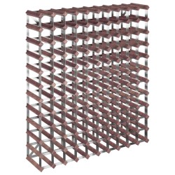vidaXL Weinregal für 120 Flaschen Braun Massivholz Kiefer