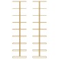 vidaXL Wand-Weinregale für 9 Flaschen 2 Stk. Golden Eisen vidaXL Wand-Weinregale für 9 Flaschen 2 Stk. Golden Eisen