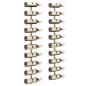 vidaXL Wand-Weinregale für 10 Flaschen 2 Stk. Golden Metall vidaXL Wand-Weinregale für 10 Flaschen 2 Stk. Golden Metall